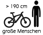 Piktogramm E-Bike große Menschen
